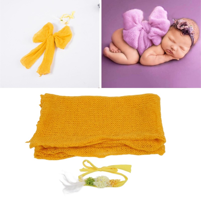 Breathable Newborn Photography Wrap DIY Infant Photo Blanket Swaddle Photography