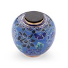 未来創想 ミニ骨壷 青花 七宝シリーズ C-05 納骨袋付き 手元供養