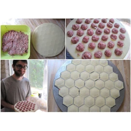 RAVIOLI MAKER ПЕЛЬМЕННИЦА MEAT DUMPLINGS PELMENI KREPLACH PASTA FORM MOULD MOLD