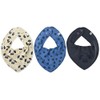 Pippi Unisex Baby Bandana Bib Boy Triangular Scarves, Blue (vallarta