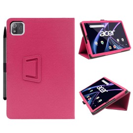 Tablet Case Cover for Acer Iconia Tab A8 8.7inch,Multi-Viewing Angles,Slim Light Shell Stand Cover for Acer Iconia Tab A8-11-A30S Tablet with Hand Strap& Pencil Holder,Pink