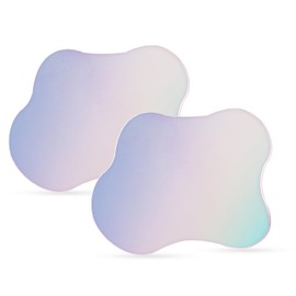 2pcs Acrylic Irregular Coasters, Clear Colorful Cup Coaster for Drinks Creative Cloud Shape Decorative Plate for Tabletop Desk Dining Coffee Table Kitchen Bar Home Decor