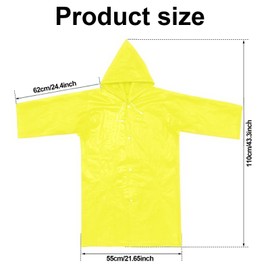 Shengxi Kinder Regenmantel für Mädchen Jungen, Wasserdicht EVA Regenponcho mit Kapuze, Klar Kleinkind Regenjacke Regencape Kinder Regenumhang für Outdoor Radfahren Wandern