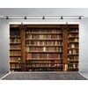 Yeele 15x10ft Wooden Bookshelf Backdrop Library School Books Collection Photography