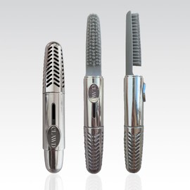 Nail Brush for Cleaning Fingernails | Soft Bristle Fingernail Brush for Dirt Removal, Portable Travel Nail Cleaner Brush for Women | Color Silver