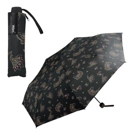 [2025] Wpc. Folding Umbrella, BASIC FOLDING Drawing, Paisley, Rain Umbrella, Ribs, 22.8 inches (58 cm), Large, Rain or Shine, Commuting to Work, School, Travel, Stylish, Cute, Men, Women, Simple,