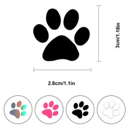 32er Set Hundepfoten Aufkleber,Autoaufkleber Hund,Aufkleber Auto Hund,Wasserdicht Hunde Pfoten Druck Aufkleber,Personalisiert Hundepfoten Aufkleber,für Auto Motorrad Wand Laptop Möbel