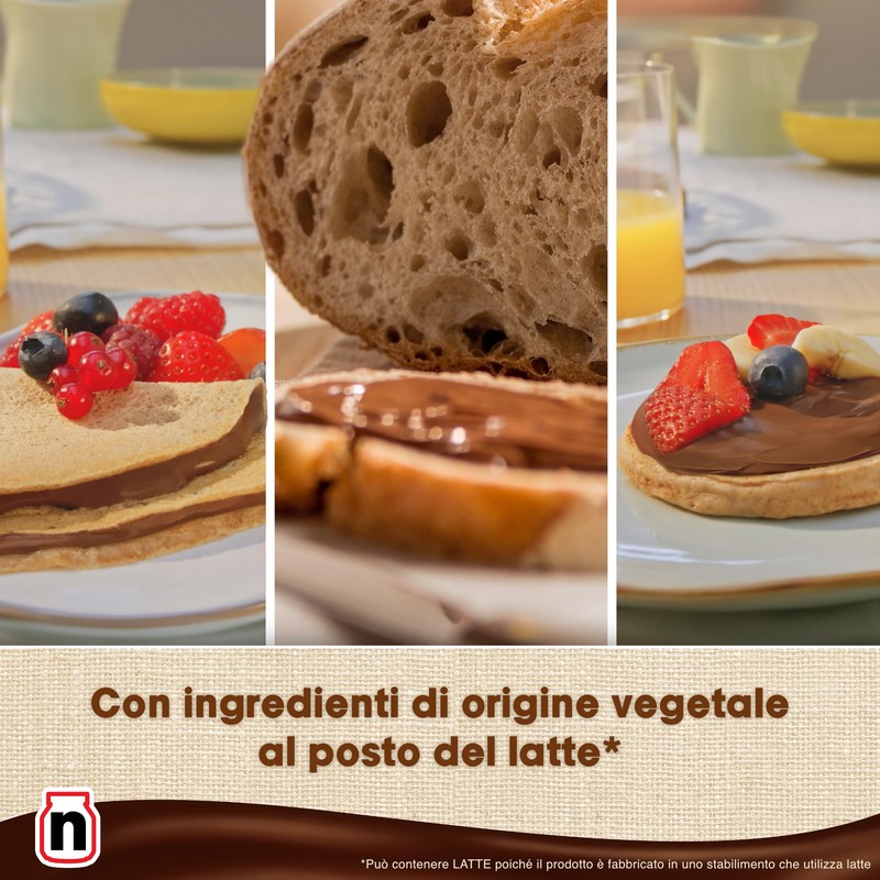 Nutella Plant-Based - Crema Spalmabile alle Nocciole e Cacao, Vegana,