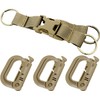 [Audiophan] 1 Key Chain with Quick Release Buckle 3 D-Rings,