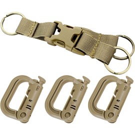 [Audiophan] 1 Key Chain with Quick Release Buckle 3 D-Rings, Desserts Tea