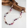 Long Chunky Beaded Necklaces for Women Rose Gold/Gold Long Statement