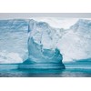 Loccor 8x6ft Fabric Antarctic Iceberg Backdrop White Glacier Snow Mountain