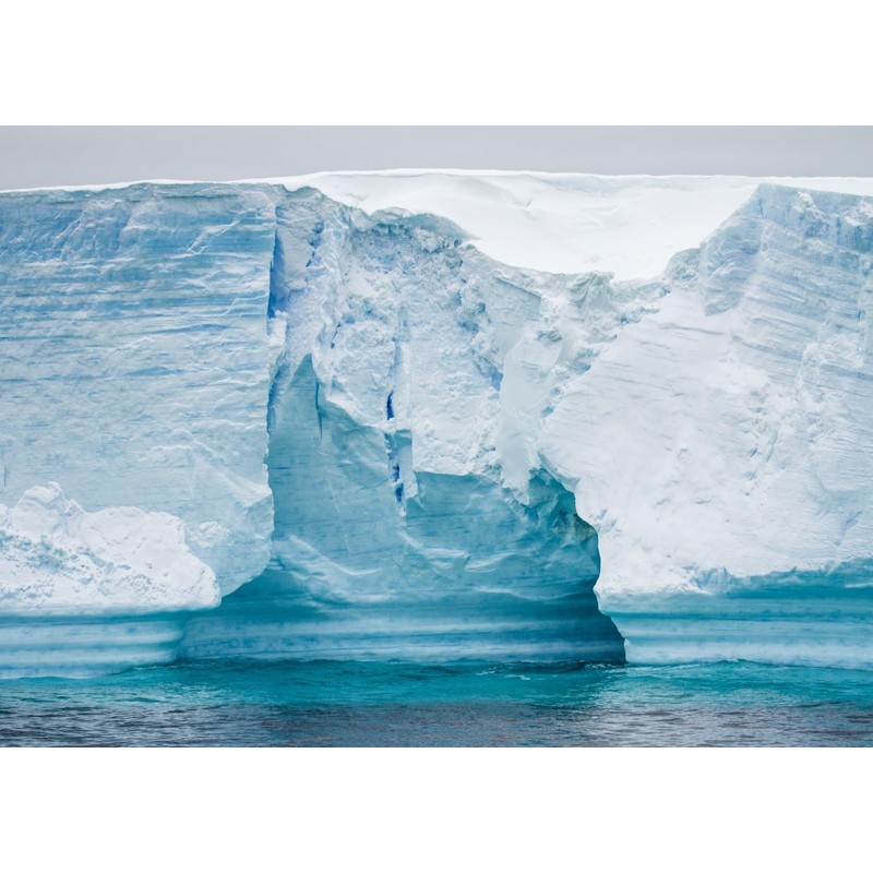 Loccor 8x6ft Fabric Antarctic Iceberg Backdrop White Glacier Snow Mountain