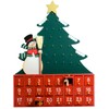 Kurt S. Adler Wooden Snowman with Tree Advent Calendar