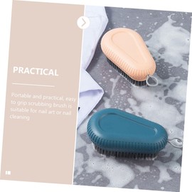 Healeved 2 Pack Nail Brush Set Manicure Brush for Cleaning Wear-resistant Bristles for Nail Care