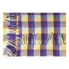 Summer Scarf Cloth Shawl Plaid Check Checked Chequered Fringe Pattern