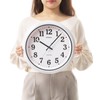 MAG W-734WH-Z Wall Clock, Radio Clock, Waterproof, Dustproof, Analog, Naya,