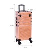 sheeroy 4 in 1 Rolling Makeup Case, Cosmetic Train Case