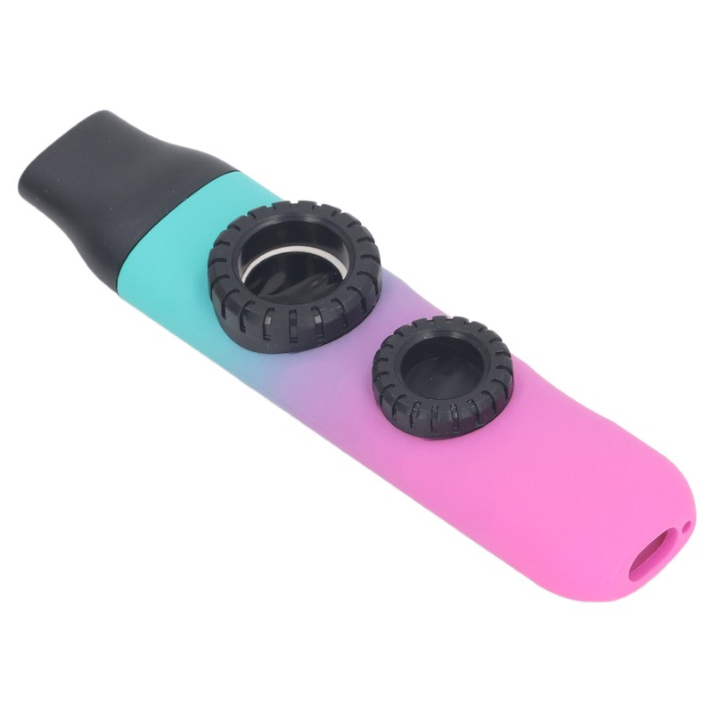 Kazoo Instrument Double Flute Hole Adjustable Tone with Diaphragm Replacement