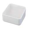 Nikkato 1-1736-01 Alumina Baking Container, Square Crucible, 3.5 x 2.0
