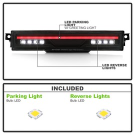 KEEKPO - For 2022 2023 2024 Toyota GR86 / Subaru BRZ Rear Center Backup Reverse Light w/Greeting Fog Lamp Replacement