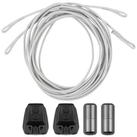 Endoto Shoelaces Set for Without Tying Shoelaces Replacement for Shoes Shoelaces Laces Kit for Children Women Men (Grey, 56 Inches)