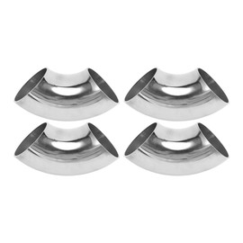 Motoforti 4 Pcs 90 Degree Mandrel Bend Elbow Car Modified Exhaust Pipe Tubing Piping 1.5" Inch OD Thickness 1.5mm/16GA 38x100x1.5mm SS316 Stainless Steel 4pcs