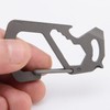 SEIWEI Quick Release Keychain Titanium Alloy 6 Angle Wrench Multifunctional