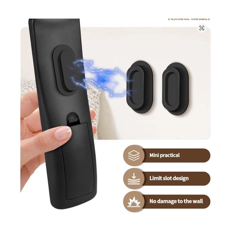 6-Pack Magnetic Remote Control Holder for Wall Storage – Soft