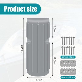 Dock Bumper Fender, Inflatable Protection - Heavy Duty Boat Dock Bumpers, Protect Docks & Ships from Damage Caused collisions, 2 Pack (Grey)