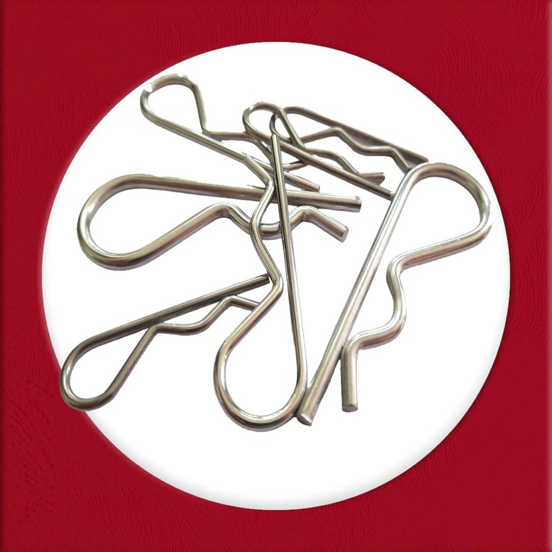 10Pcs Stainless Steel R-Clip Split Pin - Secure Shaft Retaining