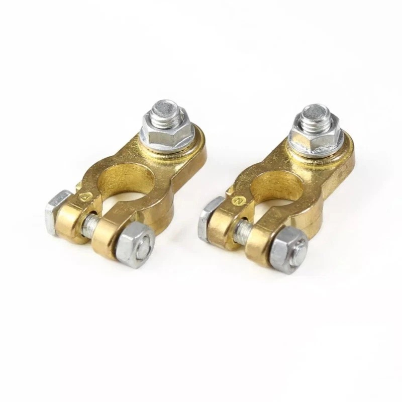 Unbranded 2PCS Brass Car Battery Terminal Connectors Top Post Battery