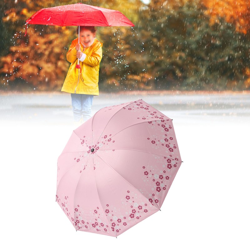 Folding Umbrella 10 Ribs Manual Opening Closing Dual Purpose UV