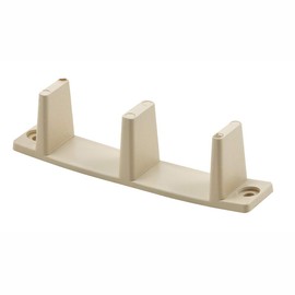 Prime-Line N 7527 By-Pass Closet Door Guides, 1-3/8 inch, Plastic, Tan, Non-Adjustable, Floor Mount, (2-pack)