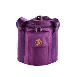 FMTY 10 inch Crystal singing bowls Carrying Bag, Pure Quartz Crystal healing bowl for Meditation, Yoga, Spiritual Healing (10 inch Sound bowl travel carrier bag, Purple)