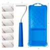 Mister Rui Paint Roller Kit, 9 Pack, 2 Inch Microfiber