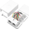 NECABLES Phone Jack Surface Mount Dual Port for 2 Phone