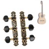 Alomejor 3 Pairs Classic Guitar Pegs Tuning Pegs Rustproof Easy