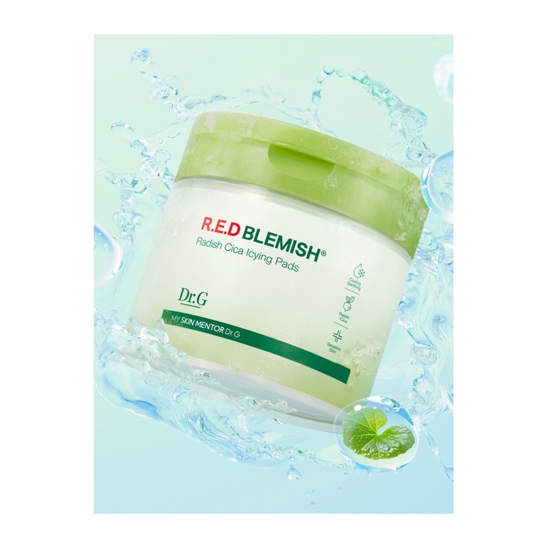 (1+1) Red Blemish Turnip Cica Icing Pad 60 sheets /