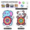 mengger Children's Dartboard, 2 Pieces, Children's Dartboards, Elephants and Pandas,