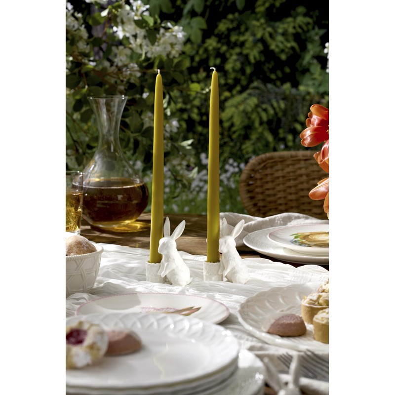 Lenox 897943 Wicker Creek Bunny Candle Holders, Set of 2,