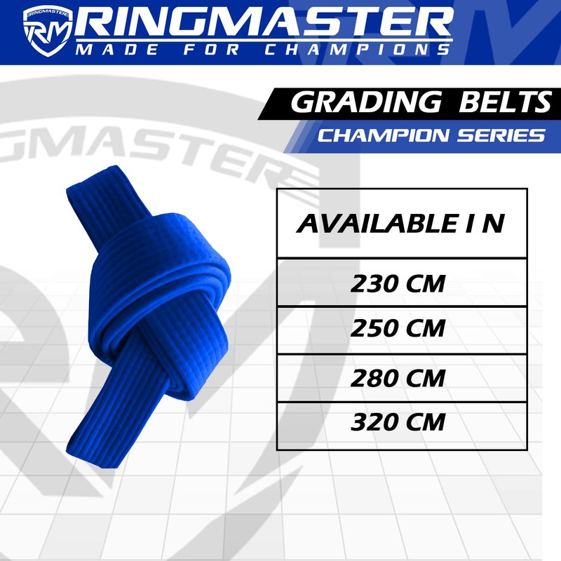 RingMaster Sports Grading Belts 9 Plain Colour for Karte Judo
