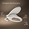 Kohler PureWash M250 Manual Elongated Bidet Toilet Seat, Biscuit, Quiet-Close