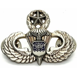 MASTER Airborne Air Force Jump Wing Badge USAF CCT PJ Parachutist Insignia Pin