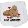 inktastic Walrus Cute Arctic Animals Baby Burp Cloth White 3993f