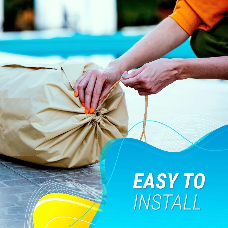 ARDILA VEELA Pool Covers for Inground Pools, Pools Reel up