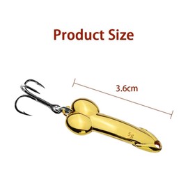 4Pcs Funny Fishing Lures for Freshwater and Saltwater Top Water Bass Fishing Lures Freshwater Saltwater Fishing Lures for Bass Swimbaits Practical Angling Gifts & Tackle Accessories(Gold)