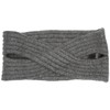 Pieces Women's Pcvir Tula Twisted Cashmere Headband - Grey (dark