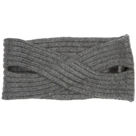 Pieces Women's Pcvir Tula Twisted Cashmere Headband - Grey (dark grey blend)