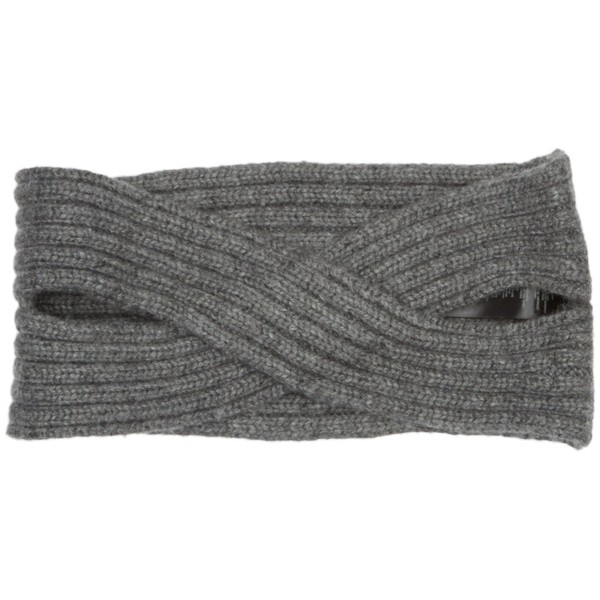 Pieces Women's Pcvir Tula Twisted Cashmere Headband - Grey (dark